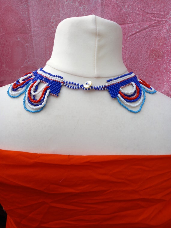 South African beaded necklace and Zulu love letter - Gem