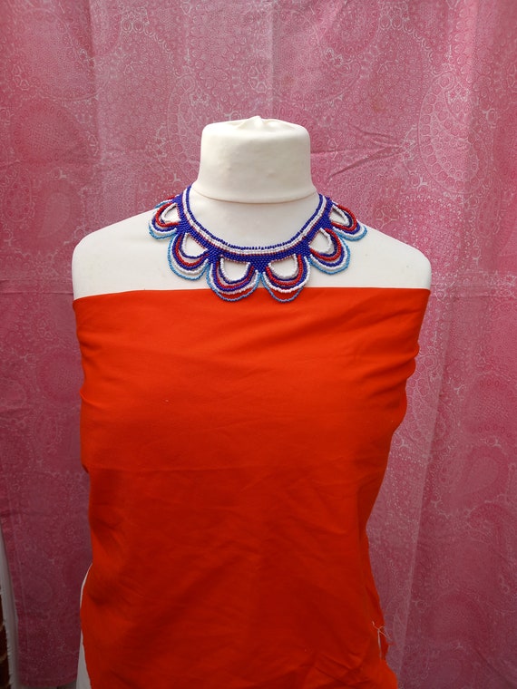 South African beaded necklace and Zulu love letter - Gem