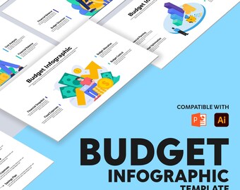 Budget Infographic Template | Powerpoint | Illustrator