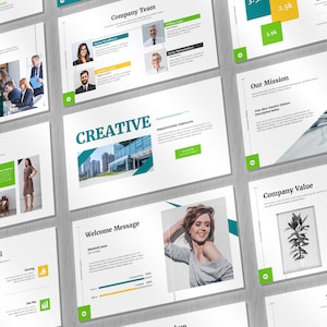 Creatief zakelijk Sjablonen PowerPoint presentatie