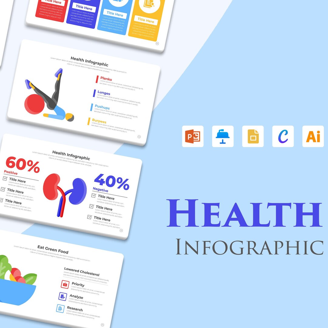 Health Infographic Templates | Google Slide | Powerpoint | Illustrator ...