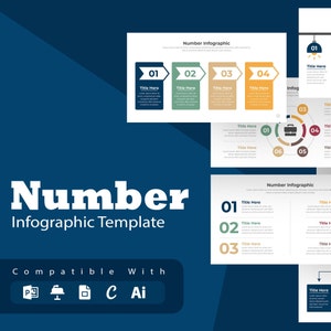 Number Infographic | Google Slide | PowerPoint | Illustrator | Keynote | Canva
