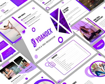 Health & Yoga PowerPoint Presentation Template