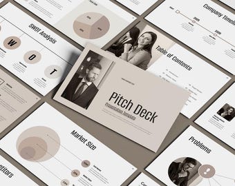 Plantilla de presentación de PowerPoint de Pitch Deck