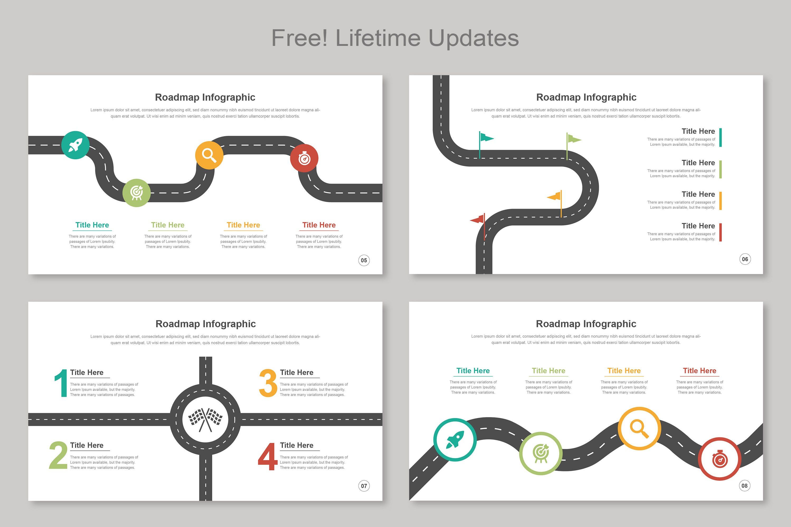Roadmap Infographic for Business Presentation Template - Etsy