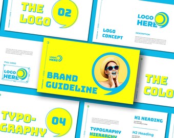 Bright Modern Brand Guideline Presentation Template