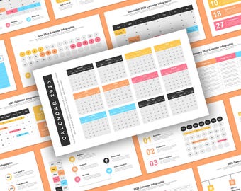 2025 Calendar Infographic Template