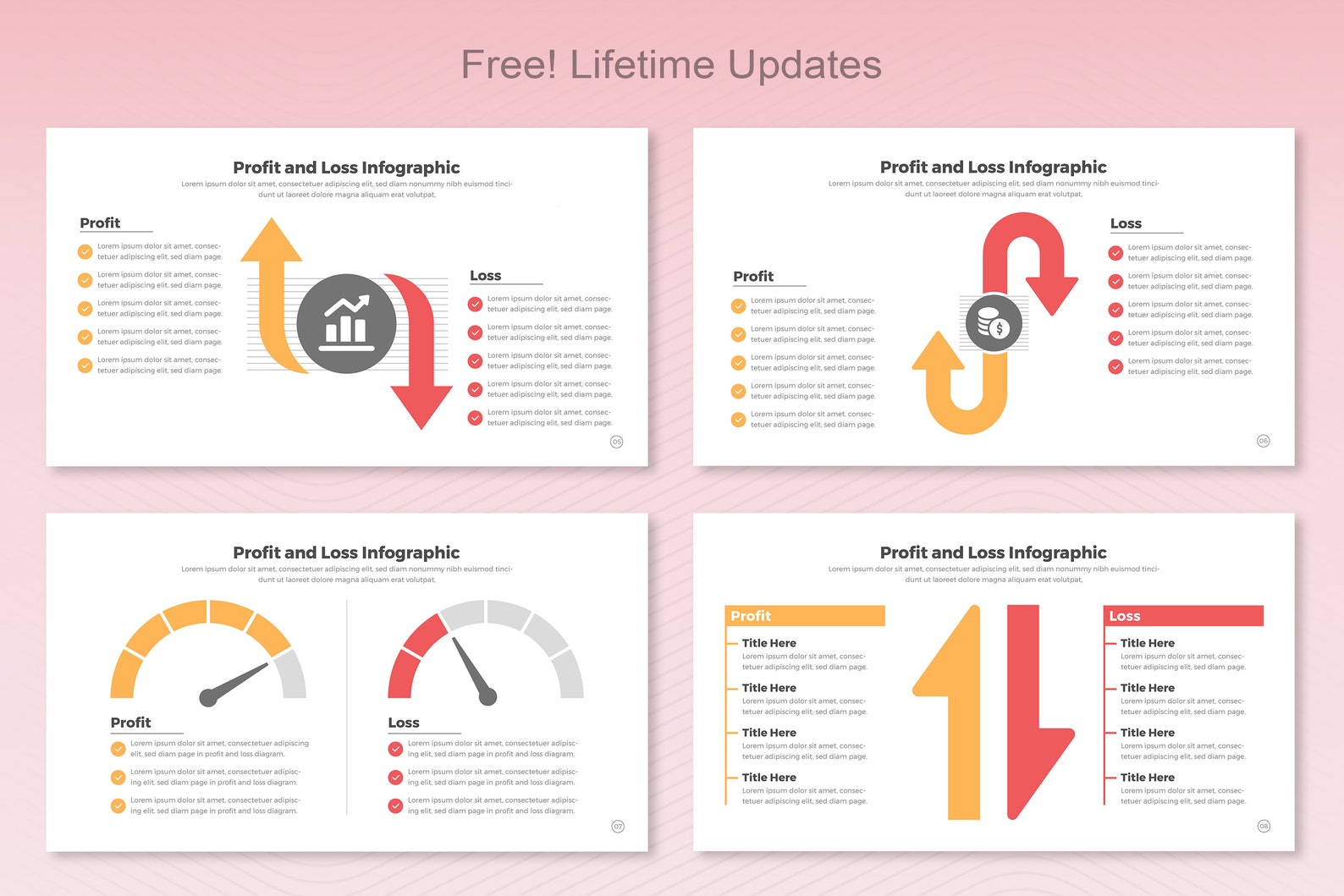 Profit and Loss Infographic Templates | Business Presentation Template ...