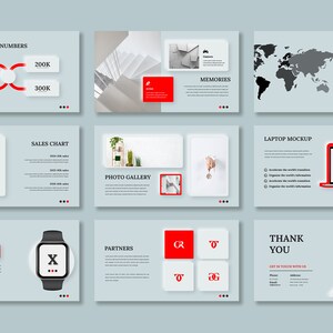 Modern & Clean Business Powerpoint Presentation Template - Etsy