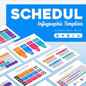 Schedule Infographic Template | Google Slide | PowerPoint | Illustrator | Keynote | Canva