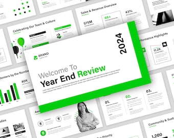 Year-End Review PowerPoint Presentation Template