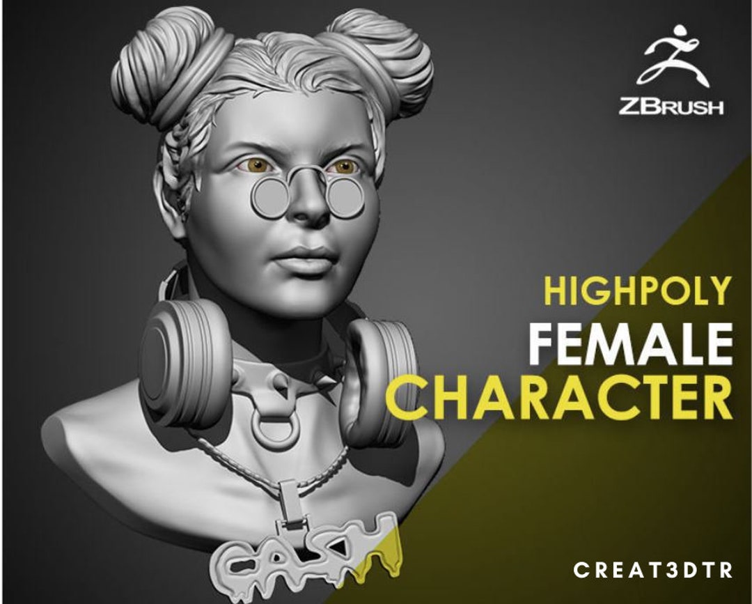 3D FEMALE CHARACTER - Etsy
