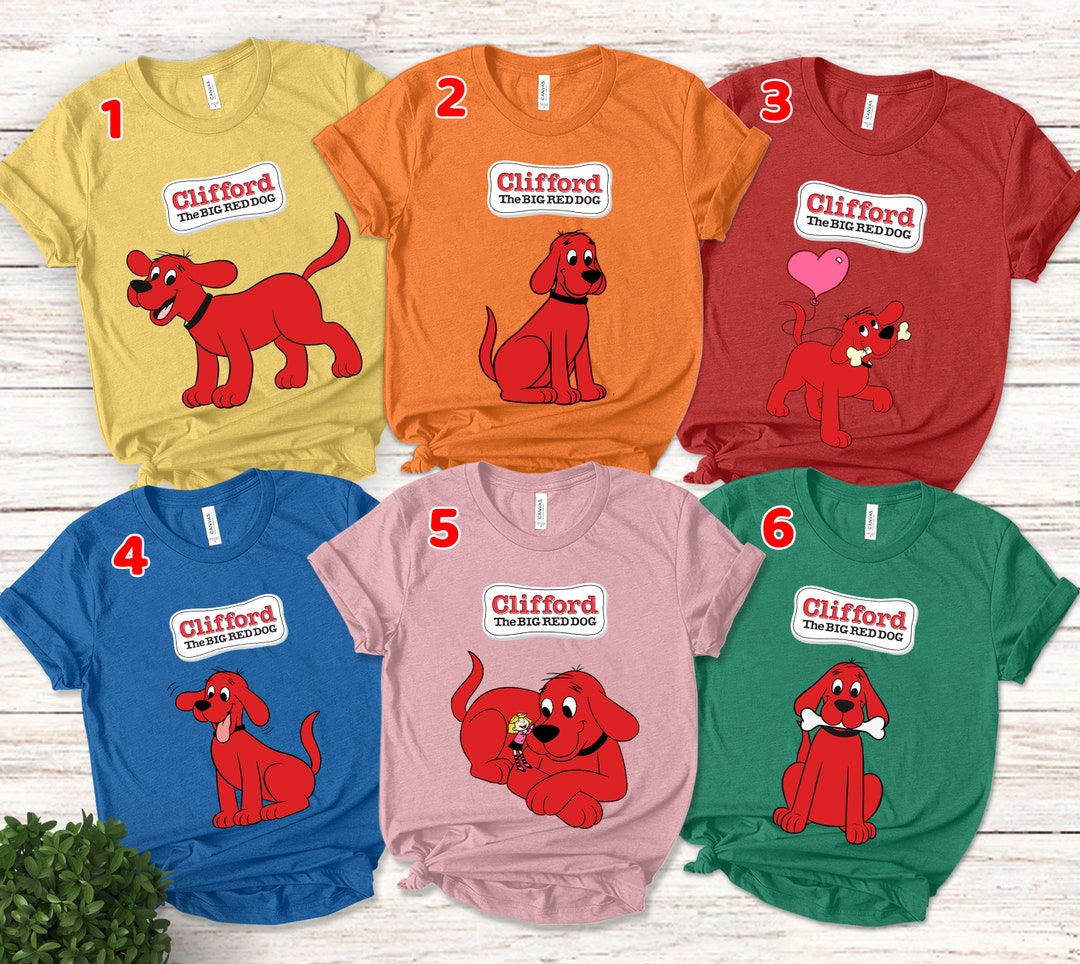 Clifford the Big Red Dog Shirt Personalized Clifford Dog Etsy