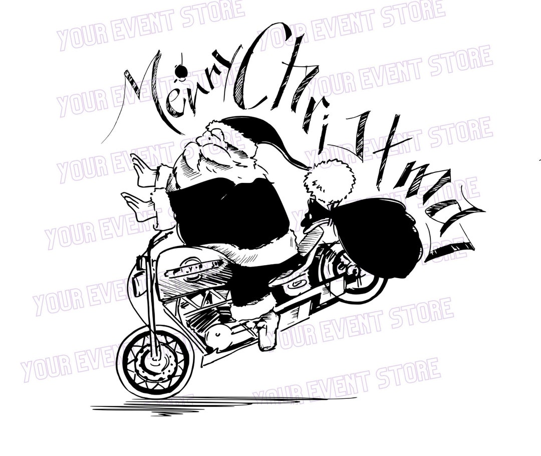 Santa Claus Helmet Cover Merry Christmas Png Motorcycle Etsy UK