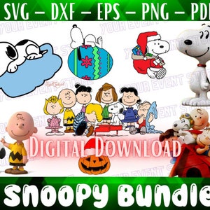 Sno-opy SVG, Sno-opy Svg,  Instant Download Easter Svg, Santa Svg, Snow Svg, Png Sublimation, Clipart Files, Peanuts png, Brown SVG