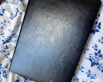 Personalised Black Journal – Custom Monogram Notebook | Gift for Her | Gifr for Him | Soft Cover | A5 & Size | Lined Pages