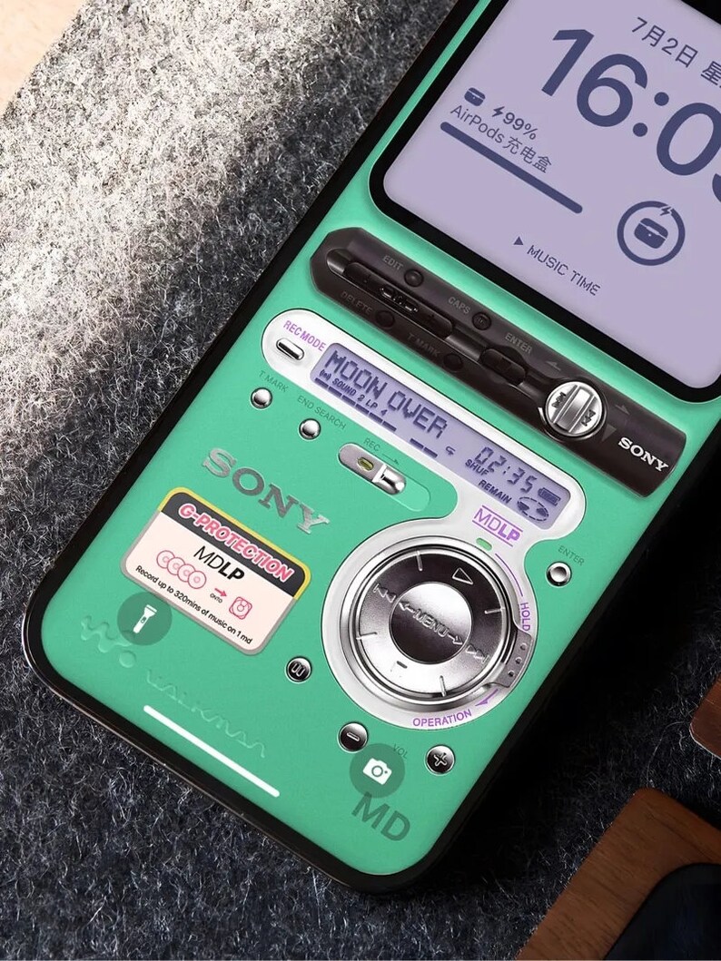 Mobile Wallpaper Retro Sony Minidisc Players Etsy