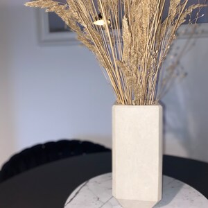 Handmade decorative vase made of real stone – unique piece made with love