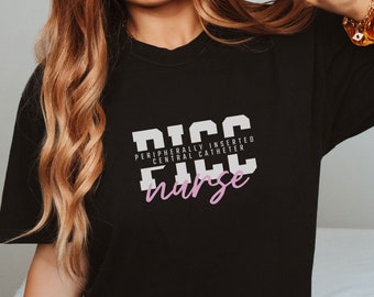 PICC ナース シャツ、看護師への感謝の贈り物、登録看護師 T シャツ、看護師卒業生への彼女への贈り物、看護師学生 T シャツ、VAT チーム、PICC ナースへの贈り物