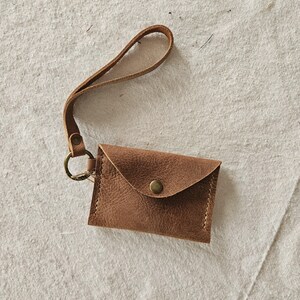 Cartera pequeña hecha a mano de piel auténtica, diseño moderno y elegante, cartera para mujer