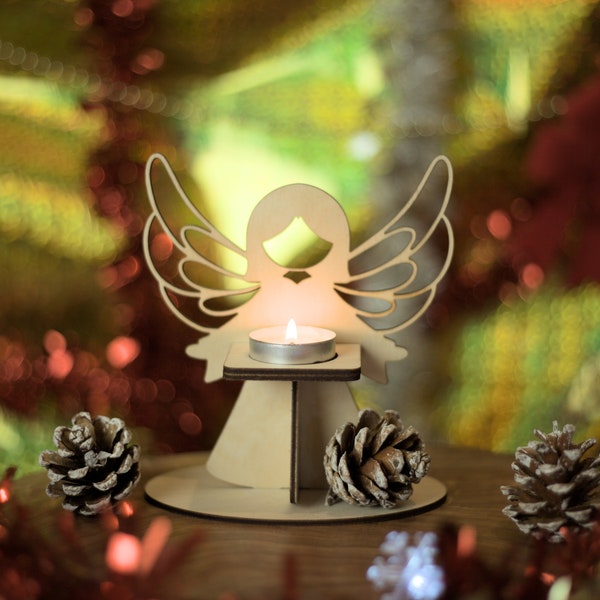 Heavenly Angel Tealight Candle Holder - Serene Home Decor and Gift