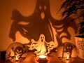 Spooky ghost halloween party lantern tealight Halloween Decor candle shadow spooky season decor light creepy ghost shadow Trick or treat