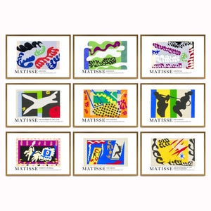 Henri Matisse Digital Art Prints – Set of 9 | Fauvism Wall Art | Jazz Collection | Colorful Modern Art Posters | Instant Download