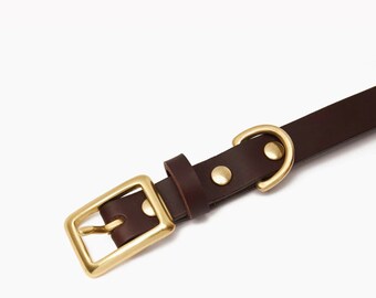 Leather Dog Collar - Classic - Various Sizes & Colours