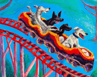 Dogs on a rollercoaster  (Doggos on a Rollercoaster)