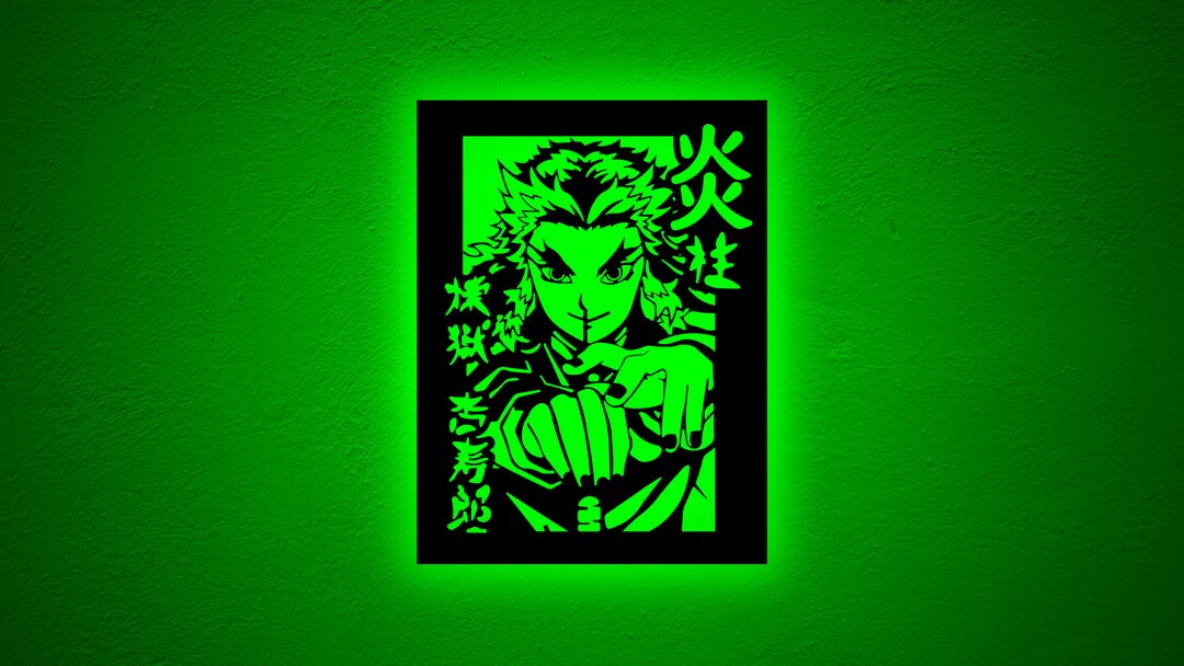 3D Illusion Wall Sign LED Anime Anime Wall Light 3D Led Etsy