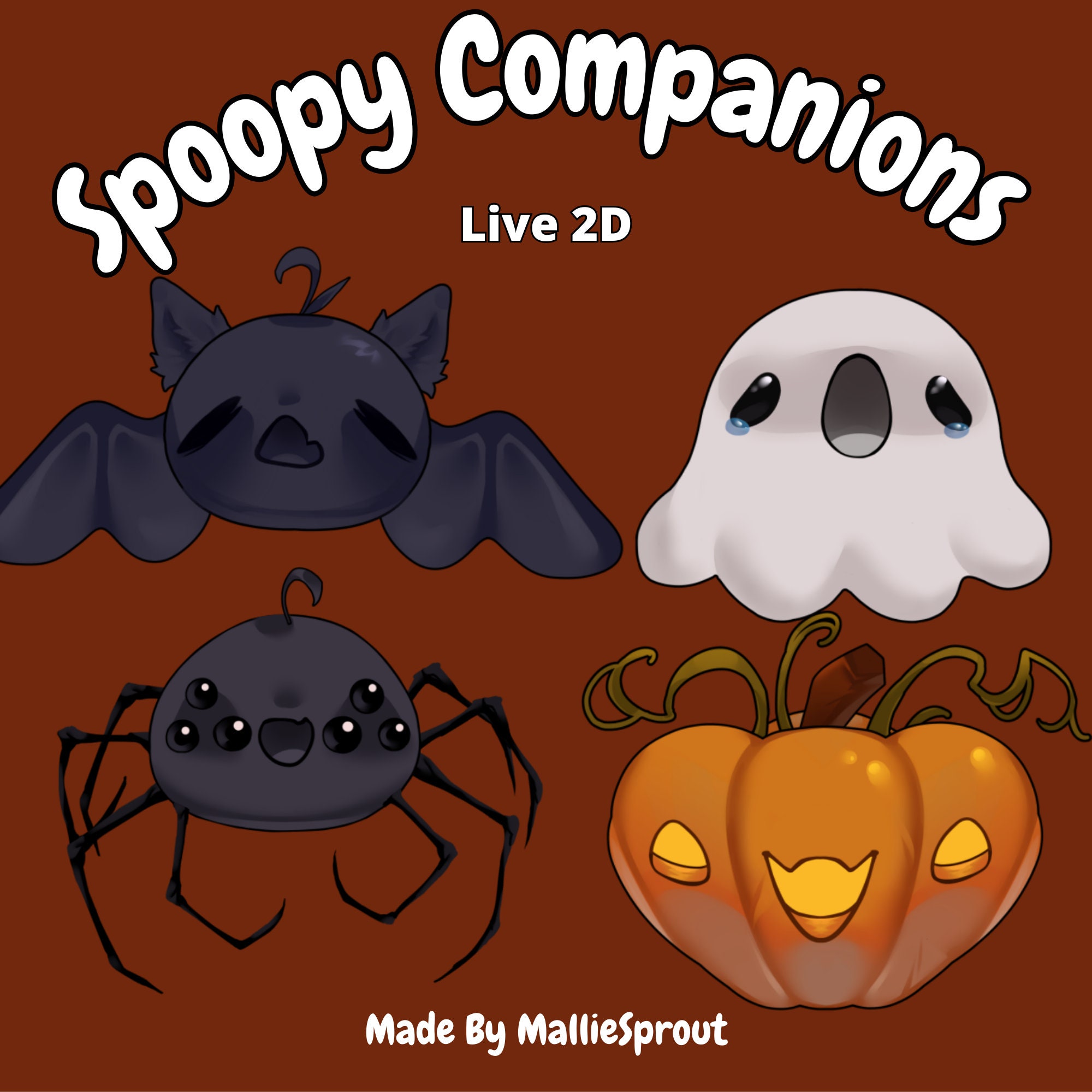 Spoopy Companions Live 2D - Halloween - Etsy