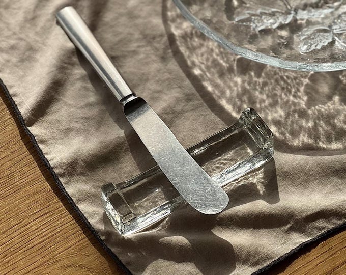 Set of 4 Glass Cutlery Rest