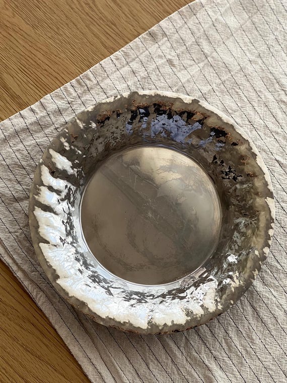 Rostfritt Stal Hand-hammered Bowl