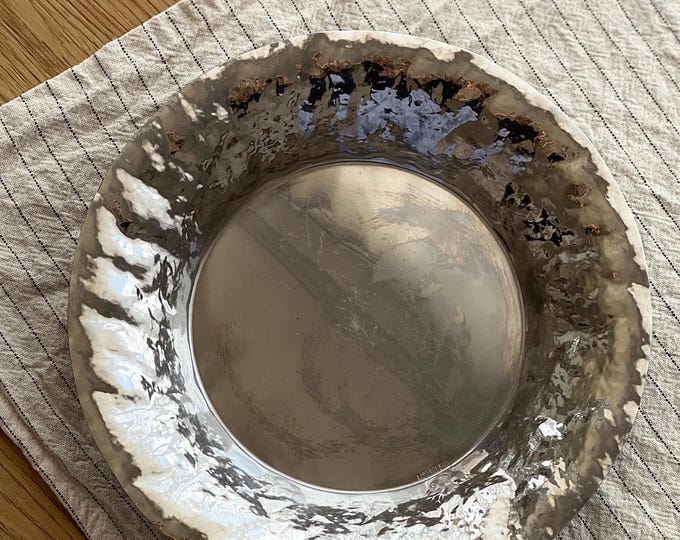 Rostfritt Stal Hand-hammered Bowl