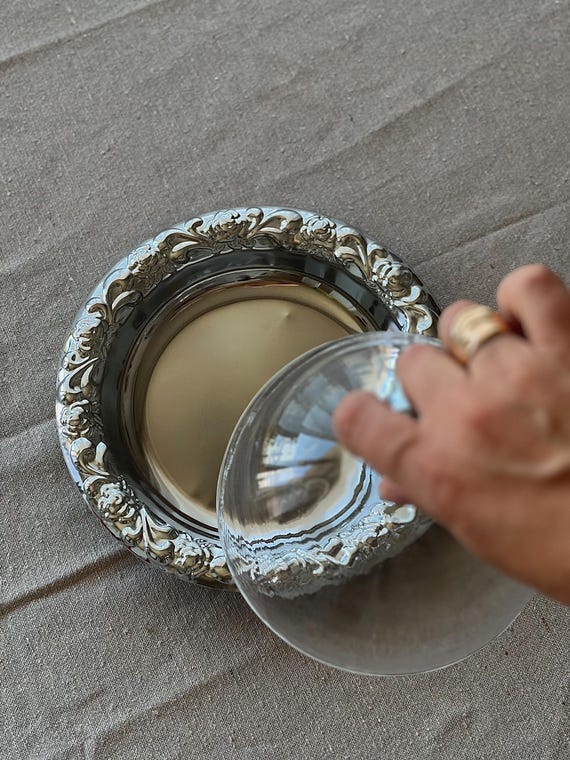 Vintage Butter Dish with Lid
