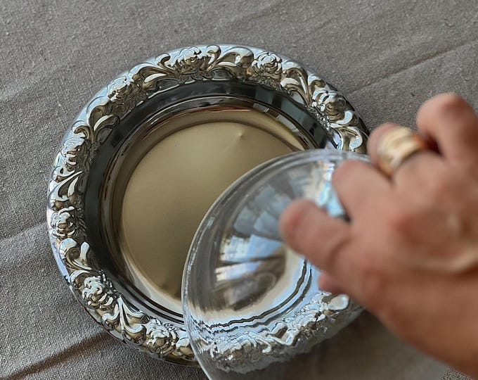 Vintage Butter Dish with Lid
