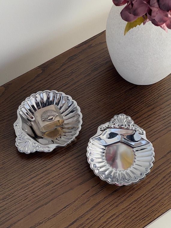 Vintage Chrome Shell Dish