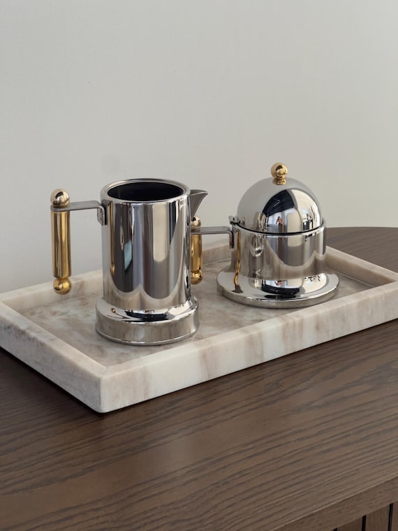 VEV Vigano Italian Creamer and Sugar Bowl Set