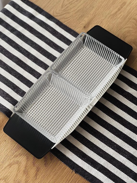 Mid Century Serving Tray with Bowls