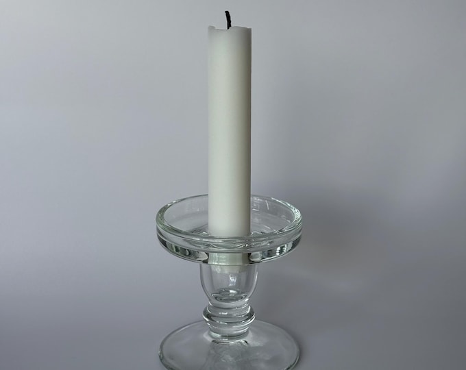 Vintage Glass Candle Holder
