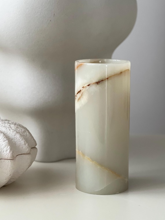 Vintage Onyx Stone Vase