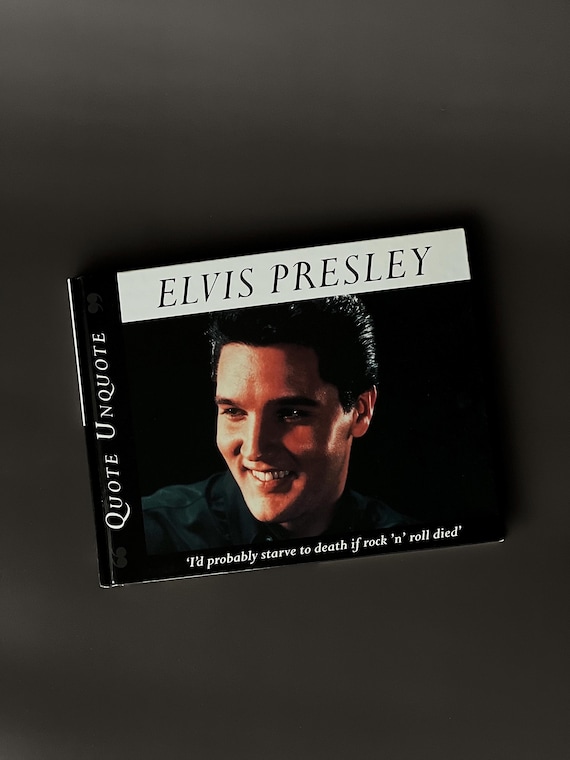 Vintage Elvis Presley Quote Book – Rock & Roll Memorabilia