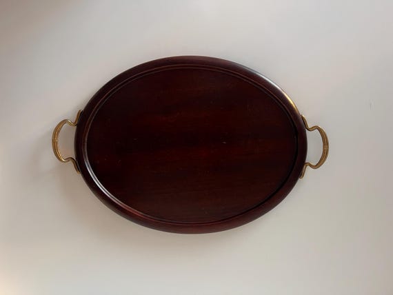 Vintage Mahogany Decorative Tray