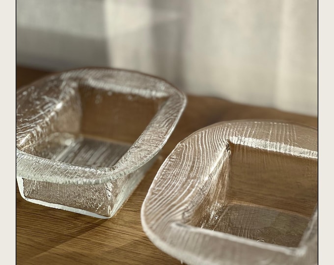 Vintage Glass Serving Bowl