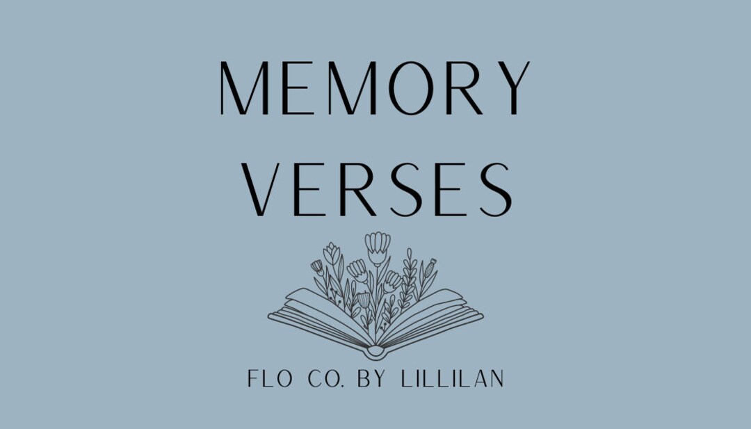 Memory Verse Cards - Etsy