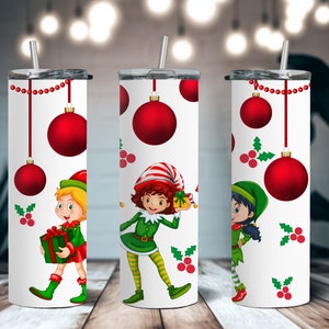 Christmas Elf Tumbler wrap, Elf Tumbler Design, Sublimation Design, Christmas Elf Download, Instant download