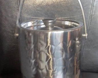 Stainless Steel Hammered Ice Bucket 3L