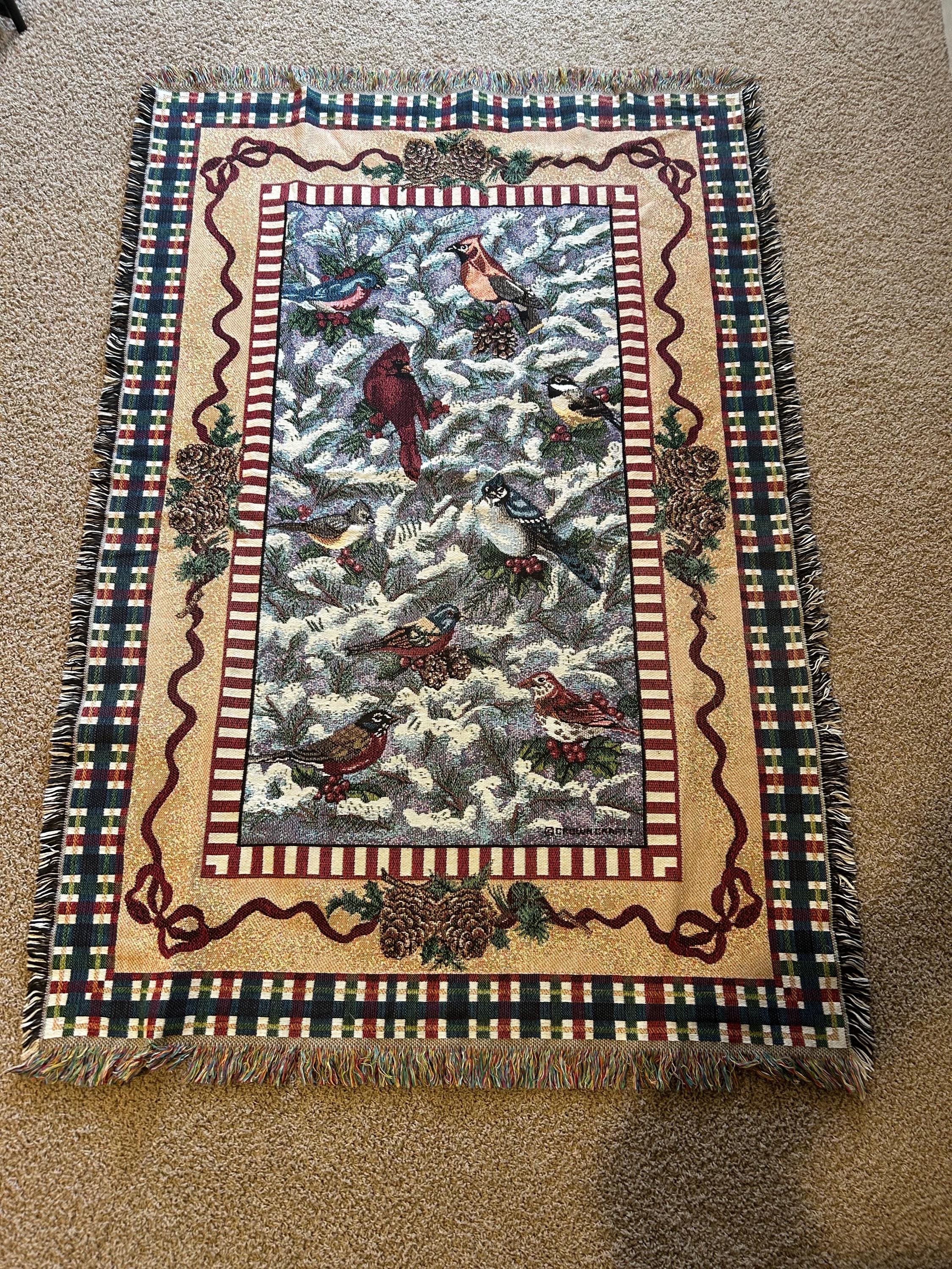 USA　Goodwin Weavers製　ラグ　カーペット 「四季」 Goodwin Weavers Throw - Etsy