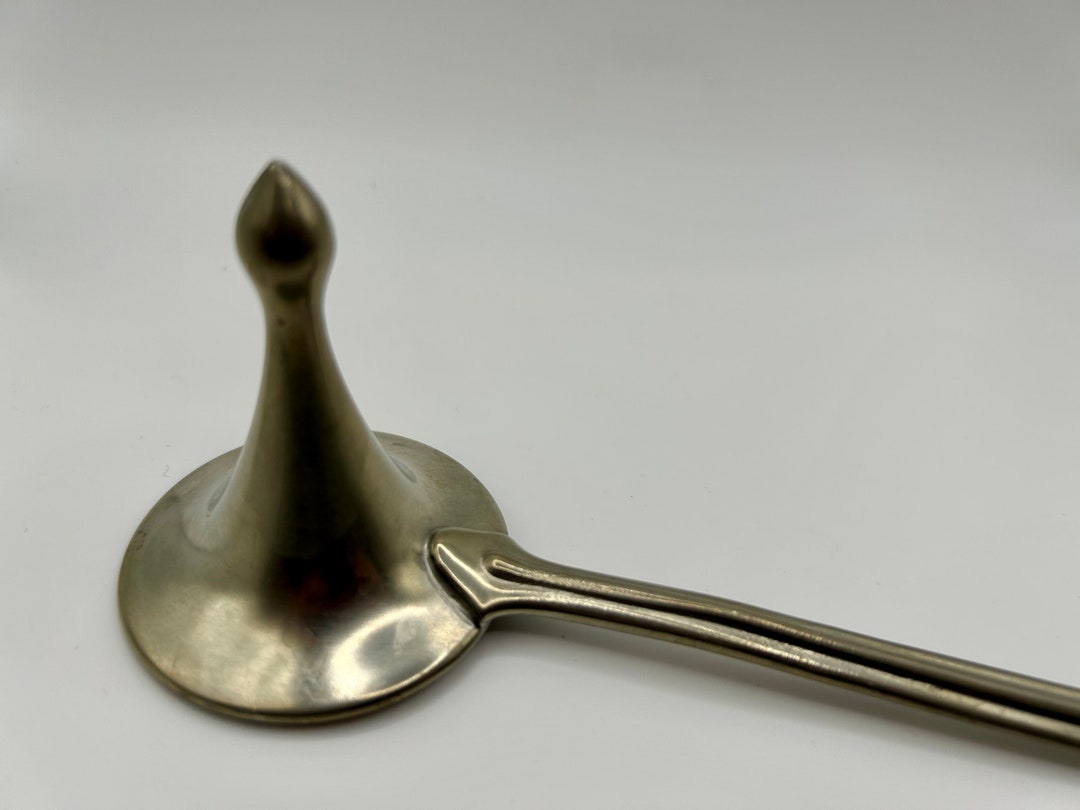 Danforth Pewter Candle Snuffer - Acorn & Oak Leaf Design, 5 3/8" Long, Handcrafted In USA
