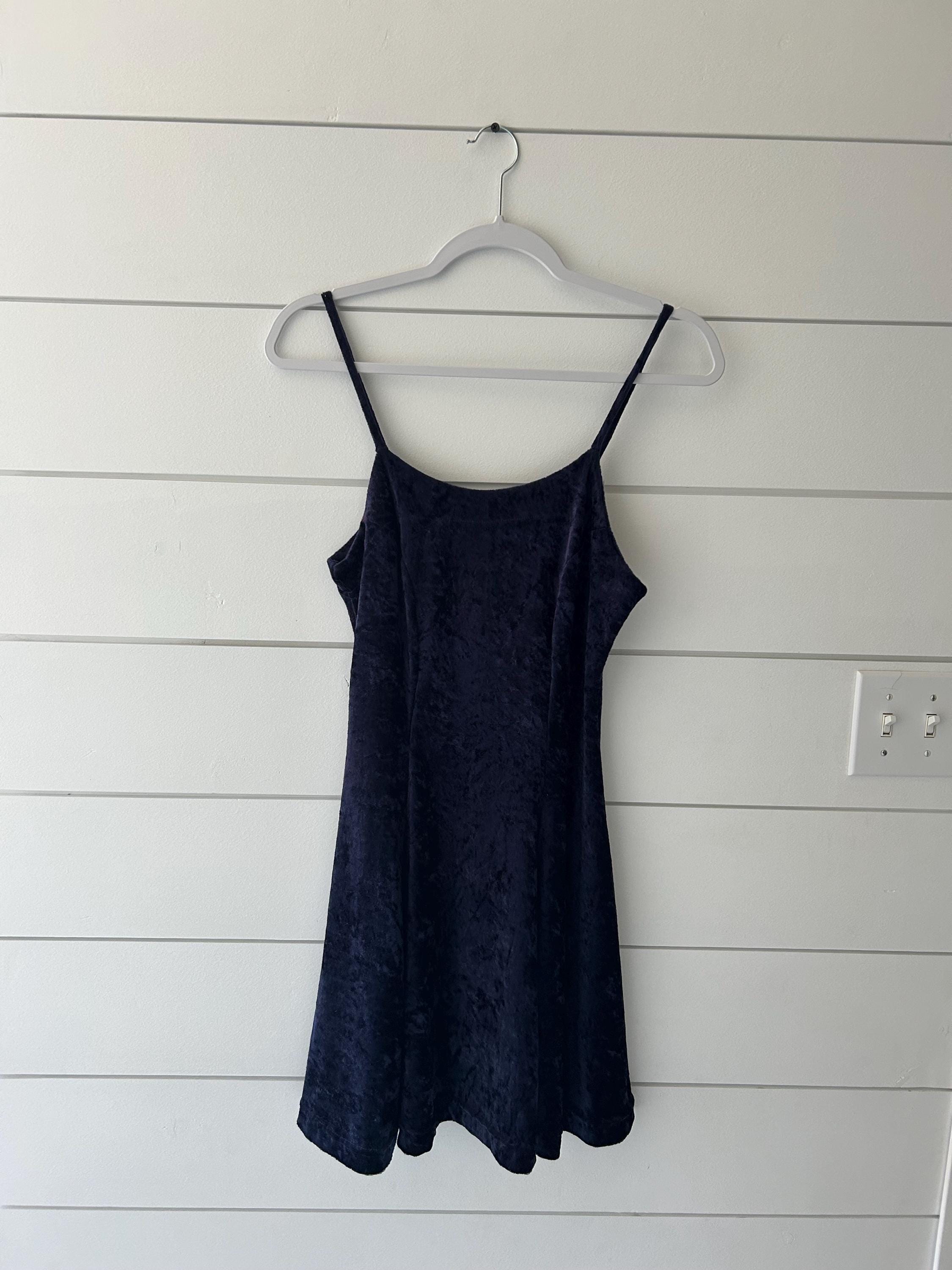 blue crushed velvet dress Crushed Velvet Bow Dress 14-16y
